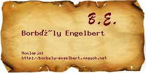 Borbély Engelbert névjegykártya